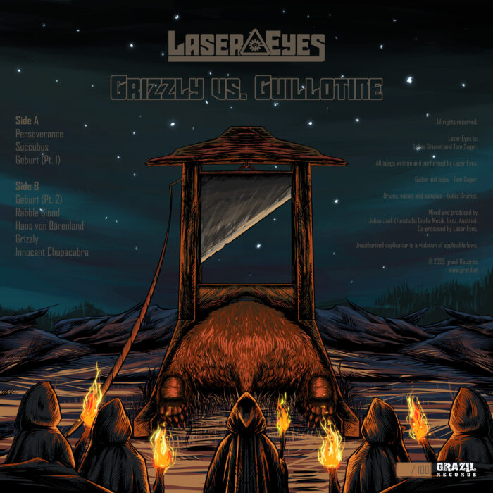 GZ044 Laser Eyes - Grizzly vs. Guillotine grazil Records