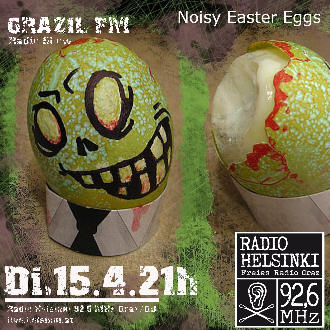 grazil FM - Noisy Easter Eggs - Perlen und Premieren grazil Records Cle Pecher Radio Helsinki