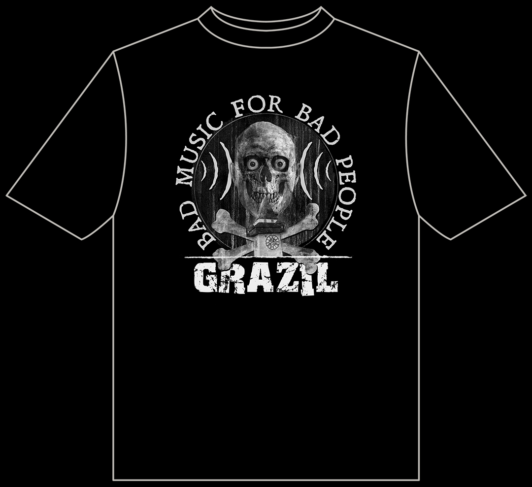 grazil Shirt "Bad Music For Bad People" Dr.Winter Design